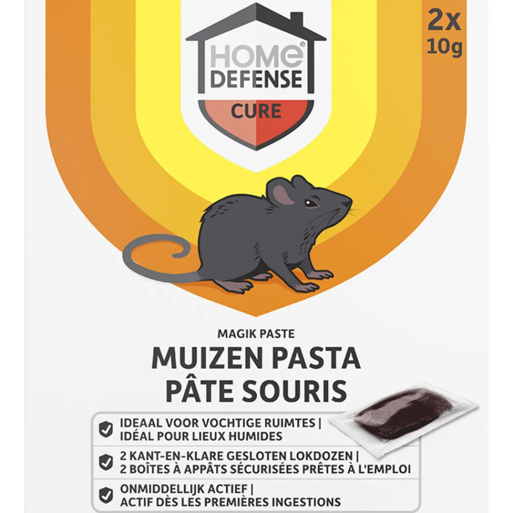 Outlet Muizen Pasta Alfachloralose Kant-en-Klare Lokdoos Magik Paste 2 stuks Ongediertebestrijding