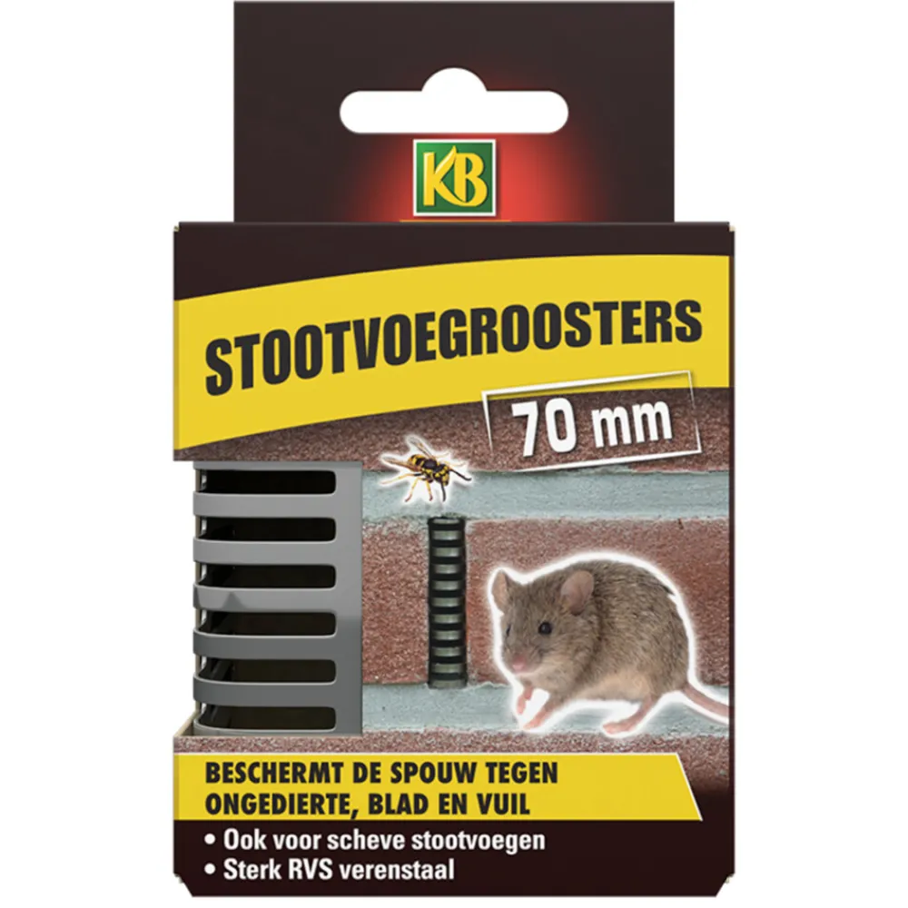 Clearance Stootvoegrooster 70 mm 10 stuks Ongediertebestrijding