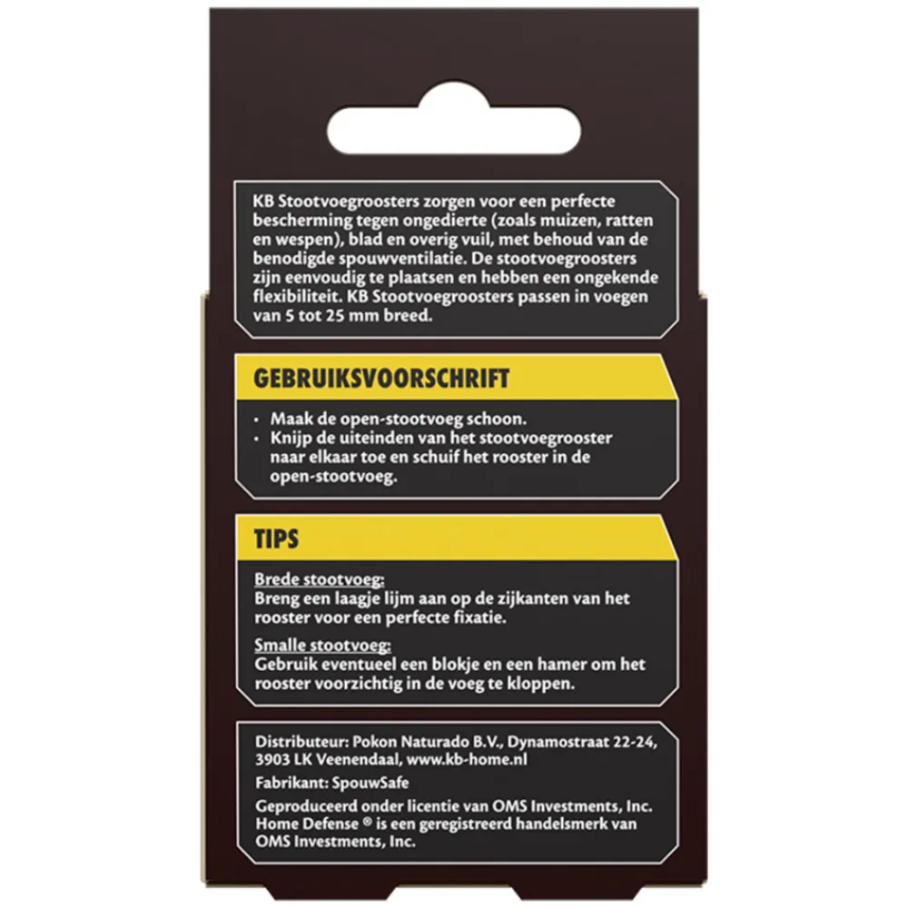 Clearance Stootvoegrooster 70 mm 10 stuks Ongediertebestrijding
