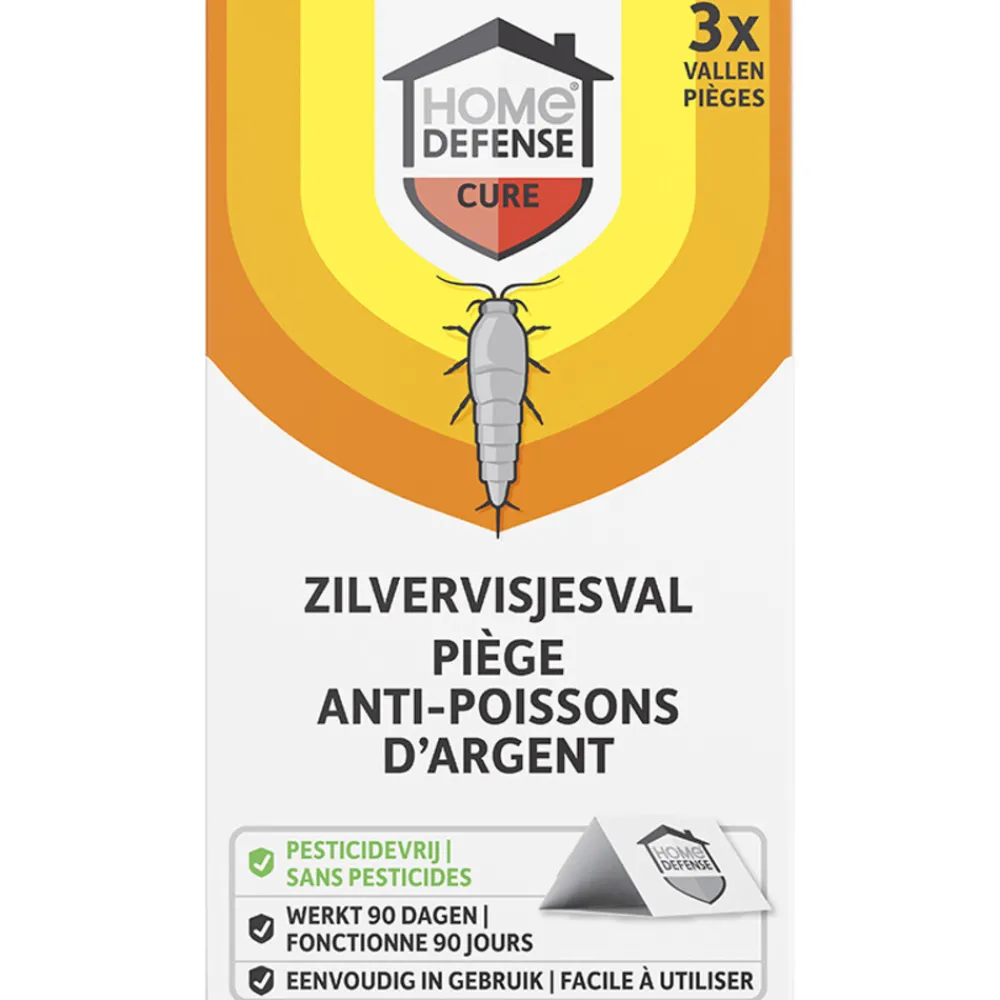 Ongediertebestrijding<Home Defense Zilvervisjesval 3 stuks