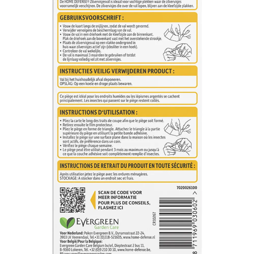 Ongediertebestrijding<Home Defense Zilvervisjesval 3 stuks