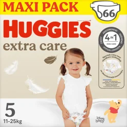 Luiers<Huggies Extra Care Luiers Maat 5 (11 - 25 kg) 66 stuks