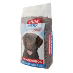 Hondenvoer< Huismerk Adult Krokant Lam & Rijst 10 kg