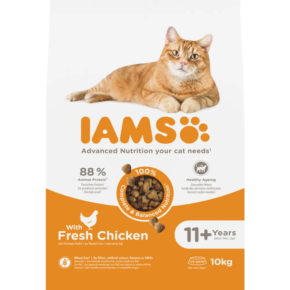 Cat senior 11+ Kattenvoer Chicken 10 kg^IAMS Online