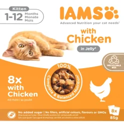 Delights Kitten Jelly Multipack Kip 8 x 85 gr^IAMS Discount