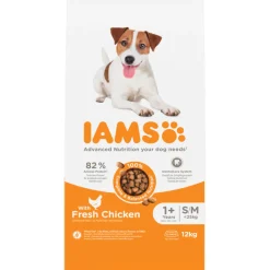 Hondenvoer<IAMS Dog Adult Small - Medium Kip 12 kg