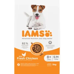 Hondenvoer<IAMS Dog Senior Small - Medium Kip 5 kg