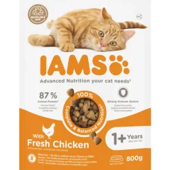 Kattenvoer<IAMS Kat Adult Kip 800 gr