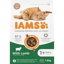 Kattenvoer<IAMS Kat Adult Lam 1,5 kg