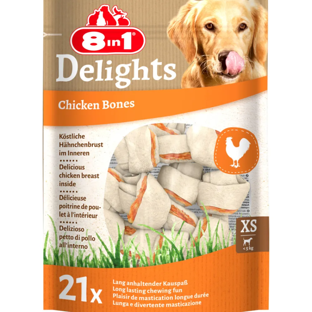Snacks<8in1 Delights Bone XS 21 stuks