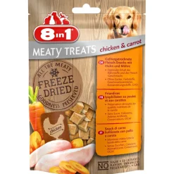 Snacks<8in1 Meaty Treats Kip en Wortel 50 gr