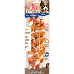 Triple Flavour Mega Twisted Sticks 140 gr^8in1 Hot