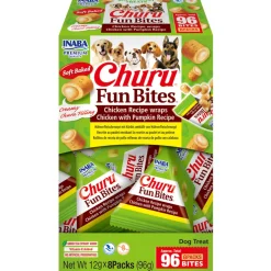Hot Churu Fun Bites Wraps Hondensnack Multipack Chicken & Pumpkin 8 x 12 gr Snacks