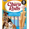 Churu Hondensnacks Rolls Chicken & Cheese Wraps 8 x 20 gr^Inaba Best