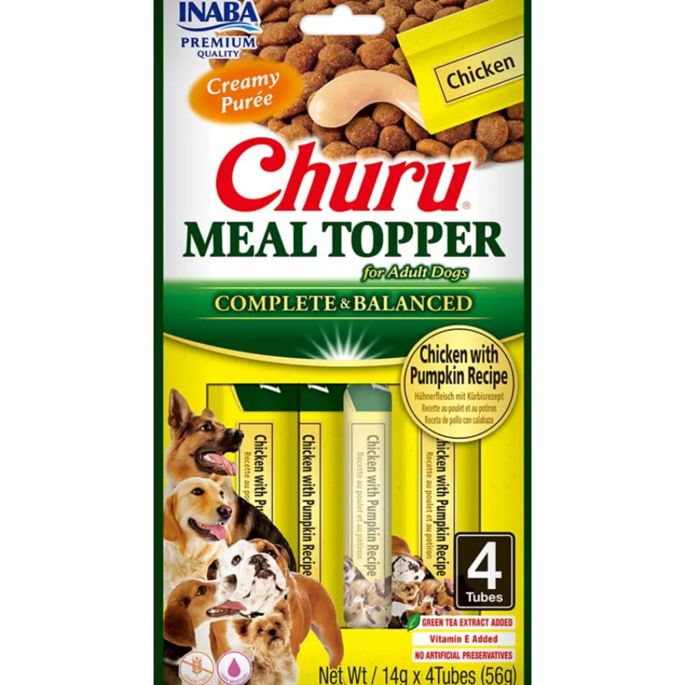 Hondenvoer<Inaba Churu Meal Topper Hondenvoer Chicken & Pumpkin 4 x 14 gr