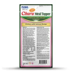 Churu Meal Topper Hondenvoer Chicken & Salmon 4 x 14 gr^Inaba New