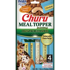 Churu Meal Topper Hondenvoer Chicken & Cheese 4 x 14 gr^Inaba