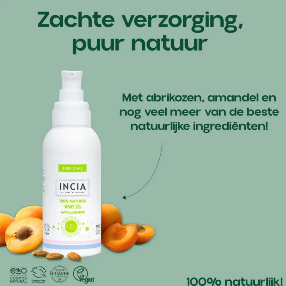 Lichaamsverzorging<INCIA 100% Natuurlijke Babyolie 110 ml