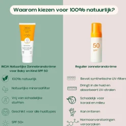 Clearance 100% Natuurlijke Zonnebrandcrème Baby SPF 50+ 50 ml Zonnebrand|Lichaamsverzorging