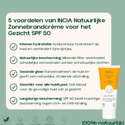 Sunscreen Cream Face SPF 50+ 50 ml^INCIA Discount