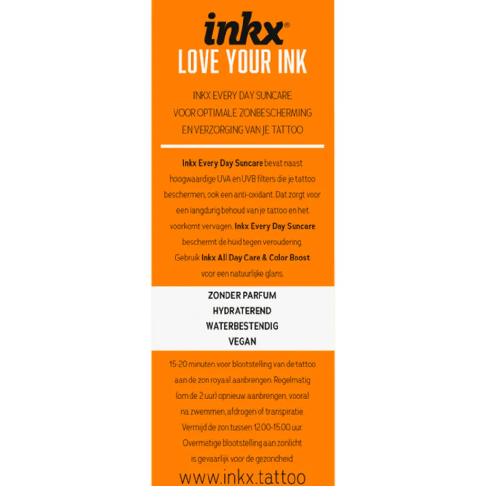 Tattoo Verzorging Everyday Zonnebrand crème SPF 50 50 ml Huidverzorging|Zonbescherming