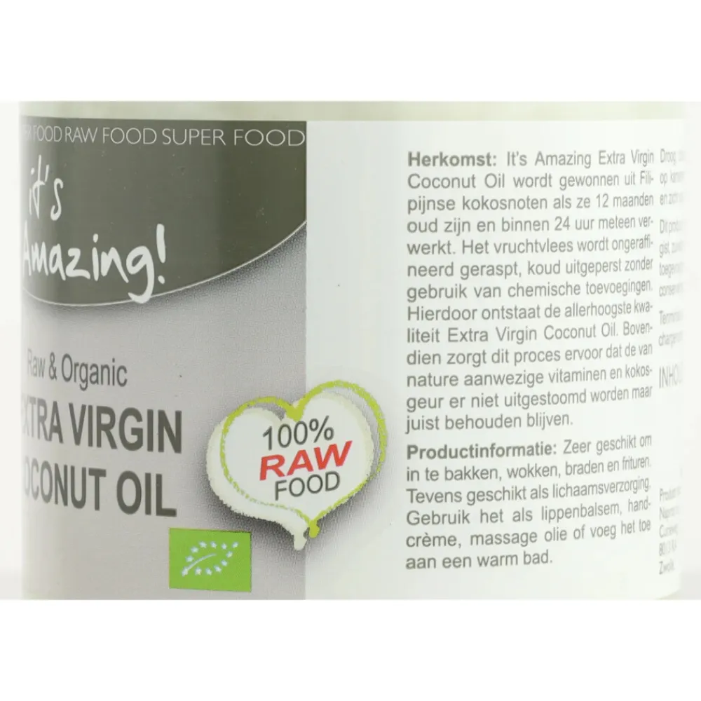 Olie & Azijn<Its Amazing It's Amazing Biologische Kokosolie Extra Virgin 500 ml