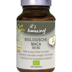 It's Amazing Biologische Maca 500 mg 300 tabletten Weerstand & Energie