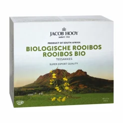 Thee<Jacob Hooy Rooibos Zakjes 80 stuks