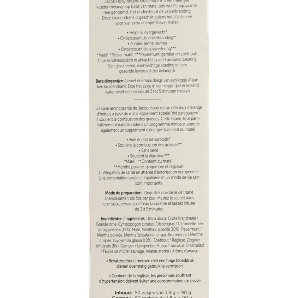 Outlet Slank Theezakjes 50 stuks Thee