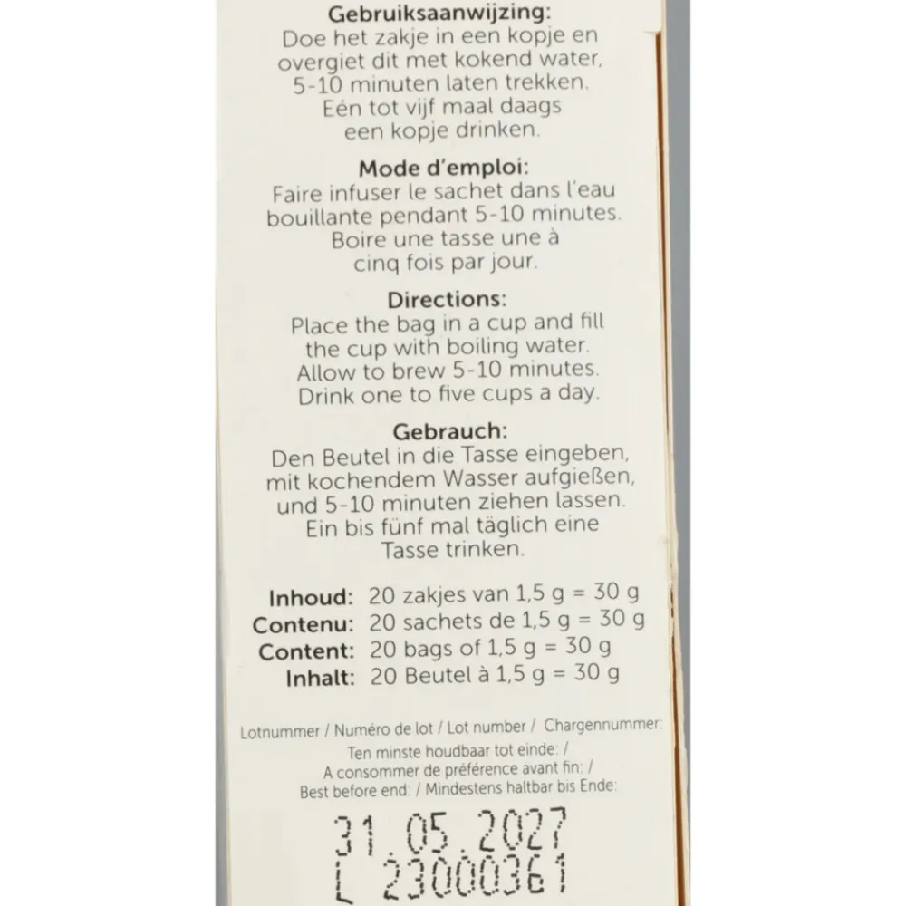 Thee<Jacob Hooy Thee Ontzuring 20 stuks