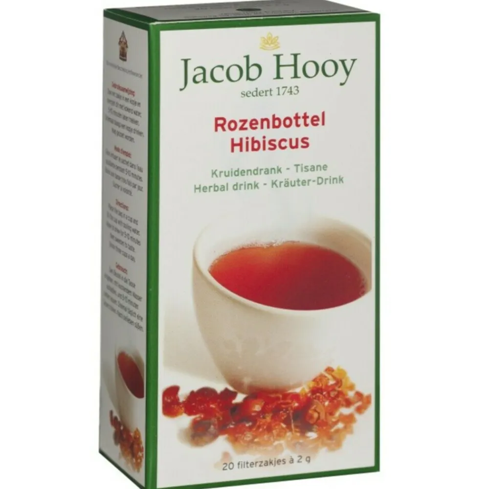 Thee<Jacob Hooy Thee Rozenbottel 20 stuks