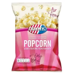 Jimmy's Popcorn Minibag Zoet 21 x 27 gr^Jimmys Popcorn Best