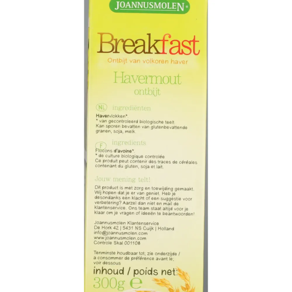 Outlet Breakfast Havermout Eko 300 gr Ontbijtgranen