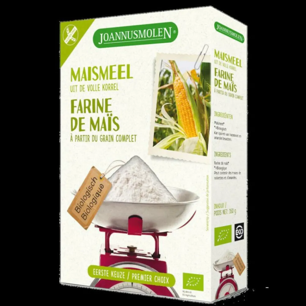 Maismeel Volkoren Glutenvrij Bio 350 gr^Joannusmolen Outlet