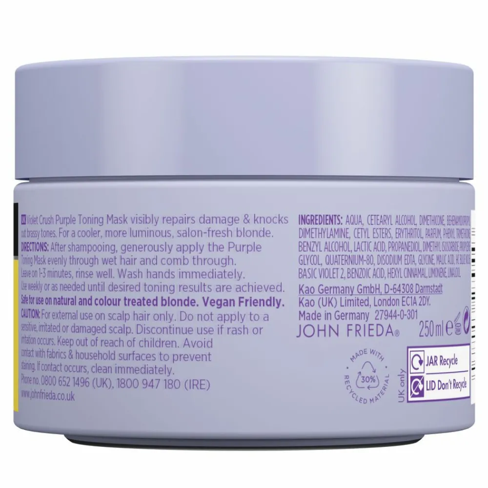 Violet Crush Purple Toning Haarmasker 250 ml Haarmasker