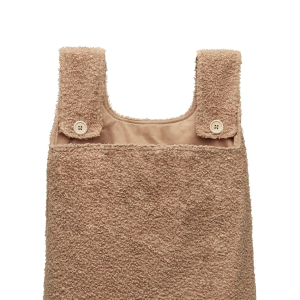 New Boxopbergzak Boucle Biscuit Thuis & Onderweg