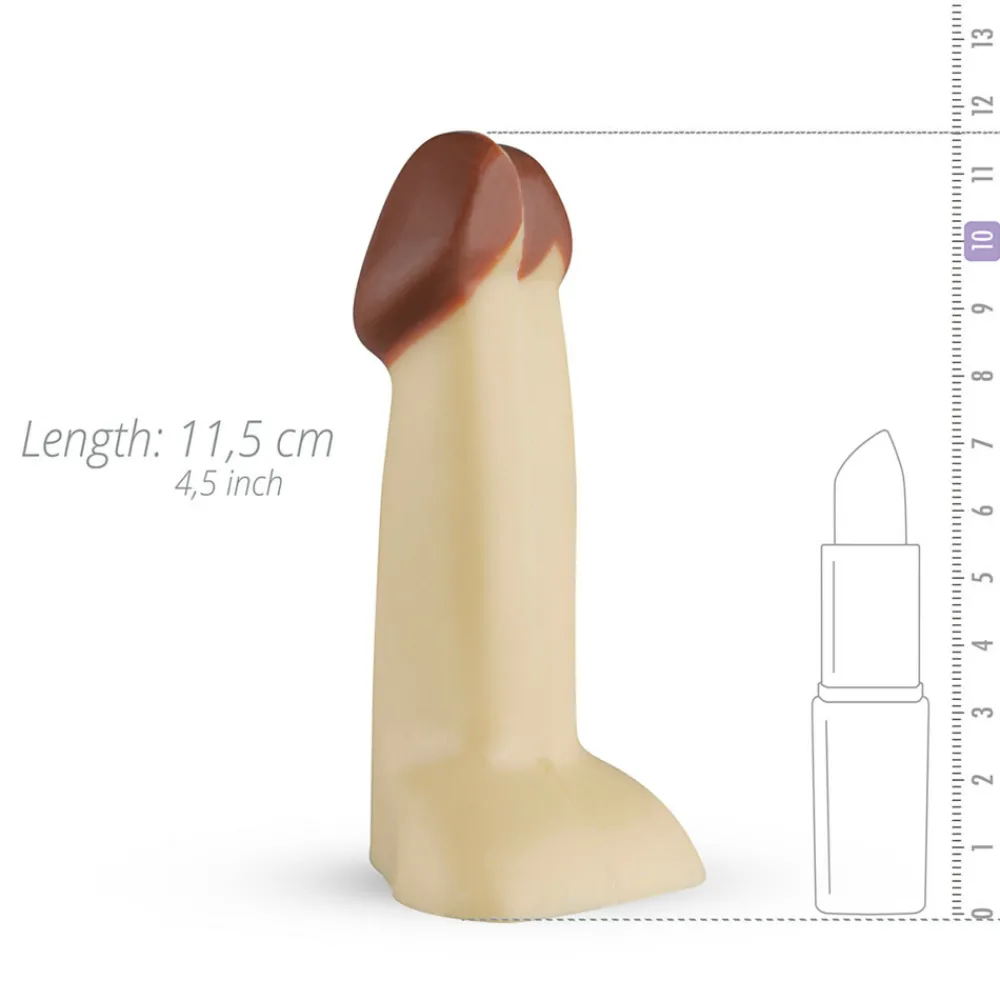 Intieme Hulpmiddelen< Jongeheer Penis Chocolade Wit 100 gr