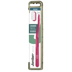 Tandenborstels<Jordan Tandenborstel Green Clean Change Medium 4-pack 1 set