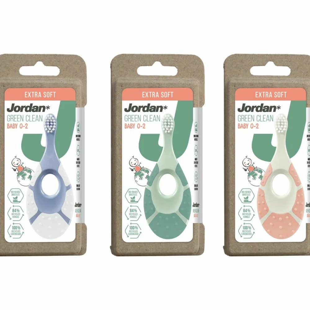 Mondverzorging|Specialistische Mondverzorging<Jordan Tandenborstel Green Clean Step 1 Baby (0-2 jaar)