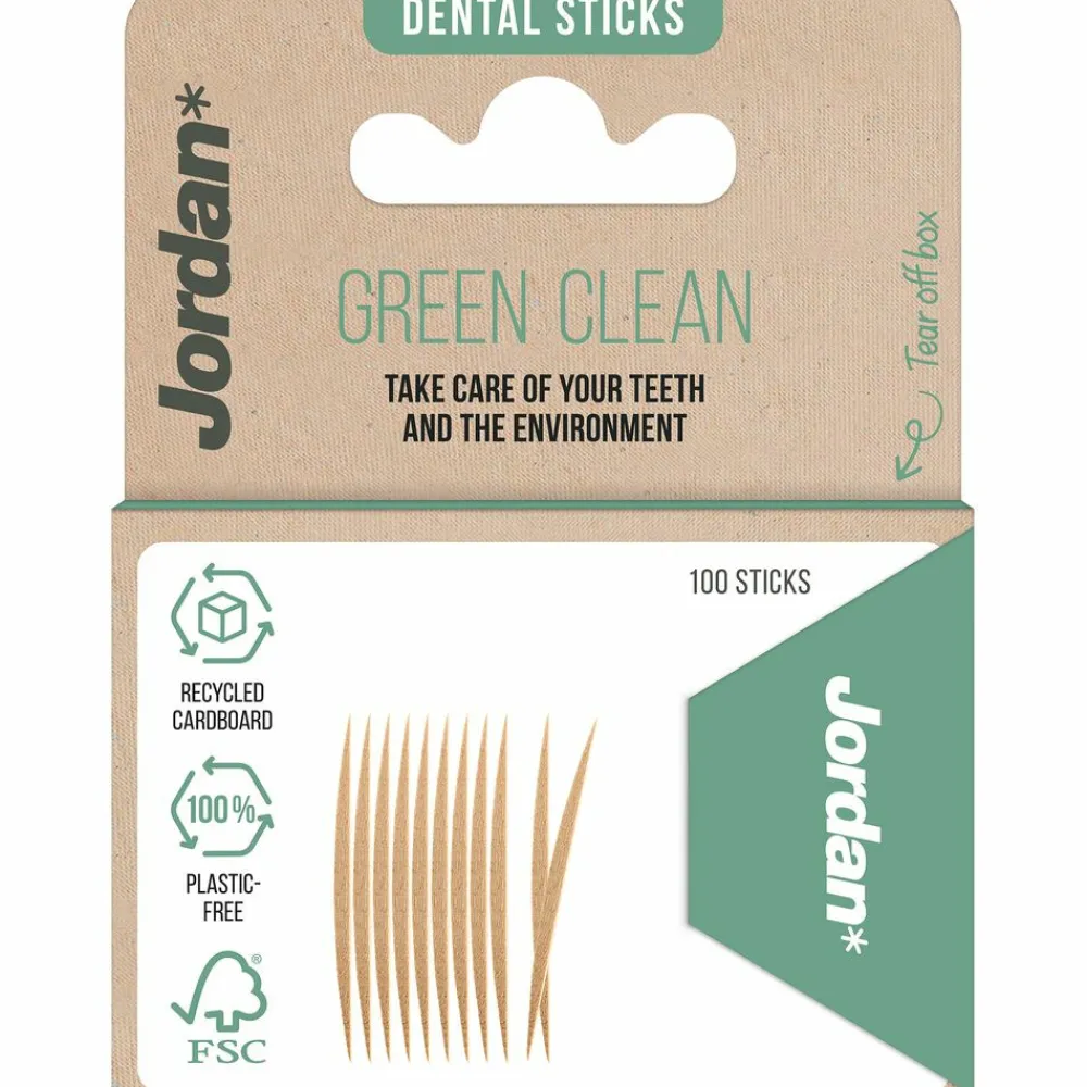 Clearance Tandenstokers Green Clean Dun 100 stuks Flossen & Ragen