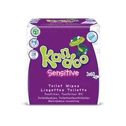 Sale Vochtige Toiletdoekjes Sensitive 3 x 60 stuks Schoonmaakdoekjes