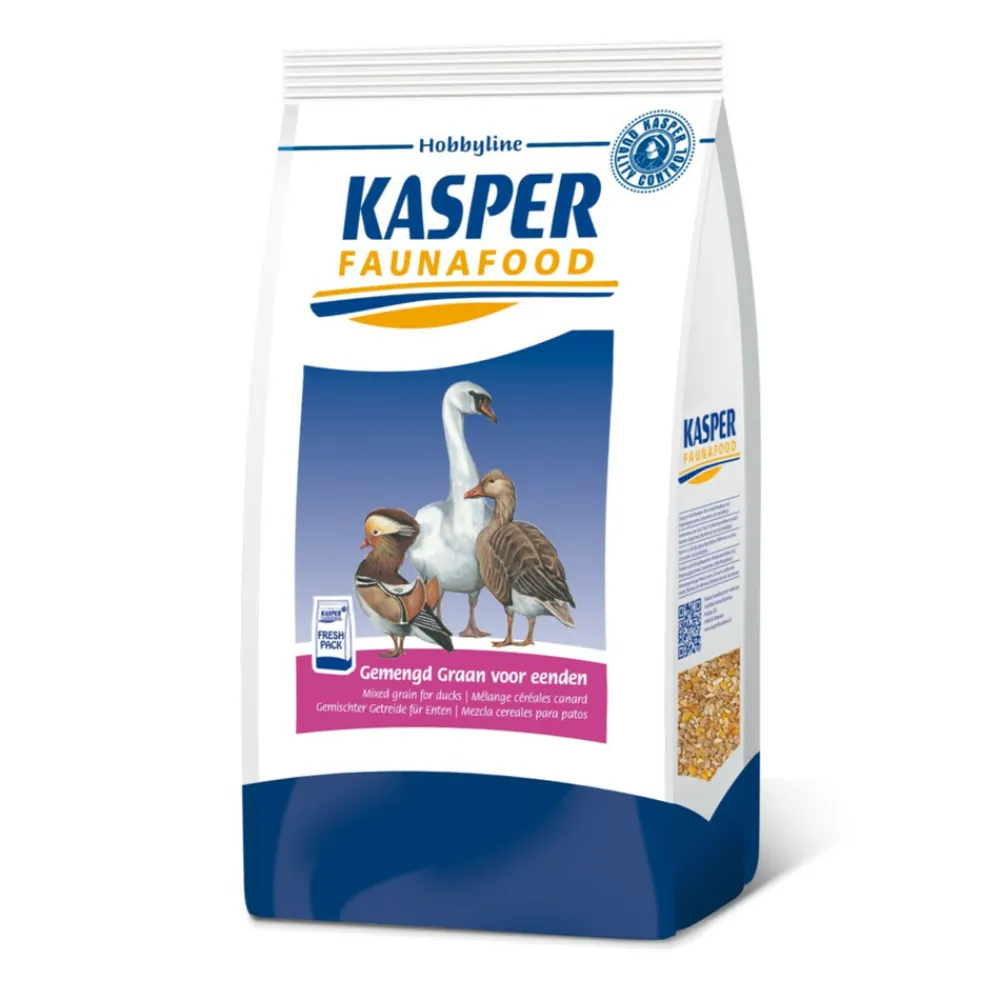 Erfdieren<Kasper Faunafood Gemengd Graan Eend 4 kg