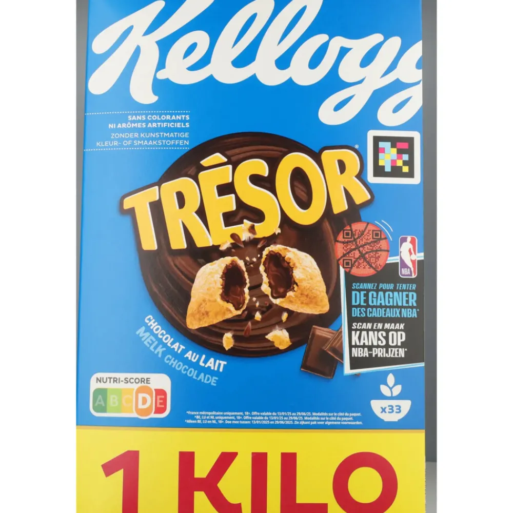 Kellogg's Tresor Melk Chocolade 1000 gr^Kelloggs