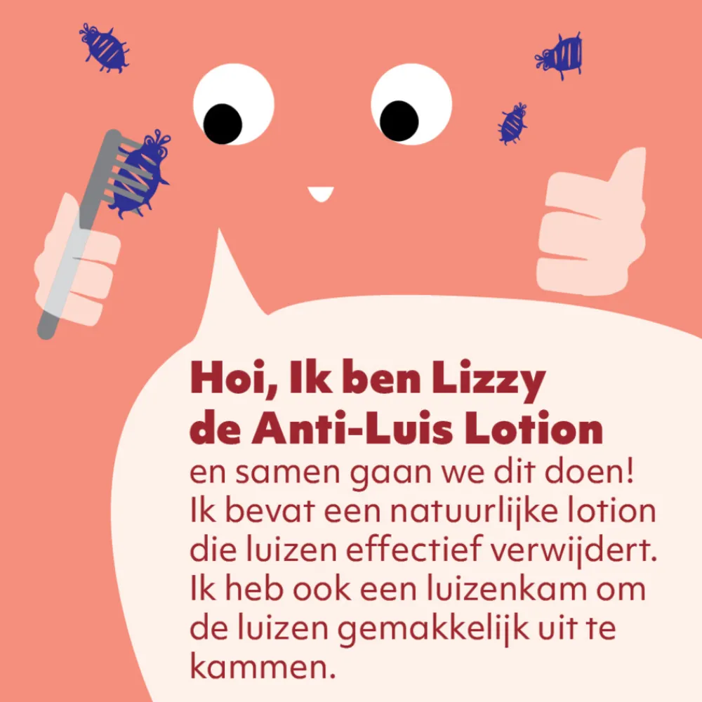 Gezondheidsproducten<Kidsner Lizzy Anti Luizen Lotion + Luizenkam 75 ml