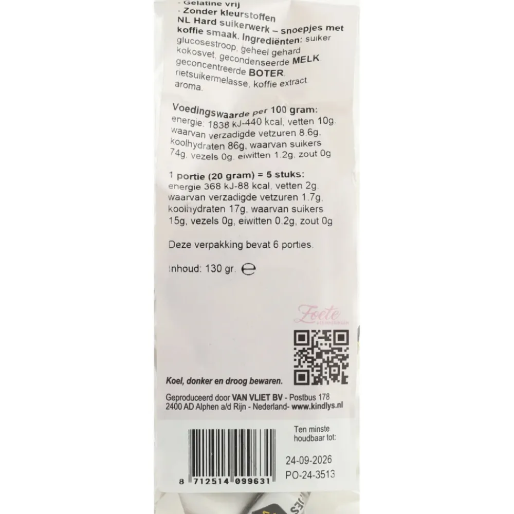 Hot Kindly's Hopjes 130 gr Snoep