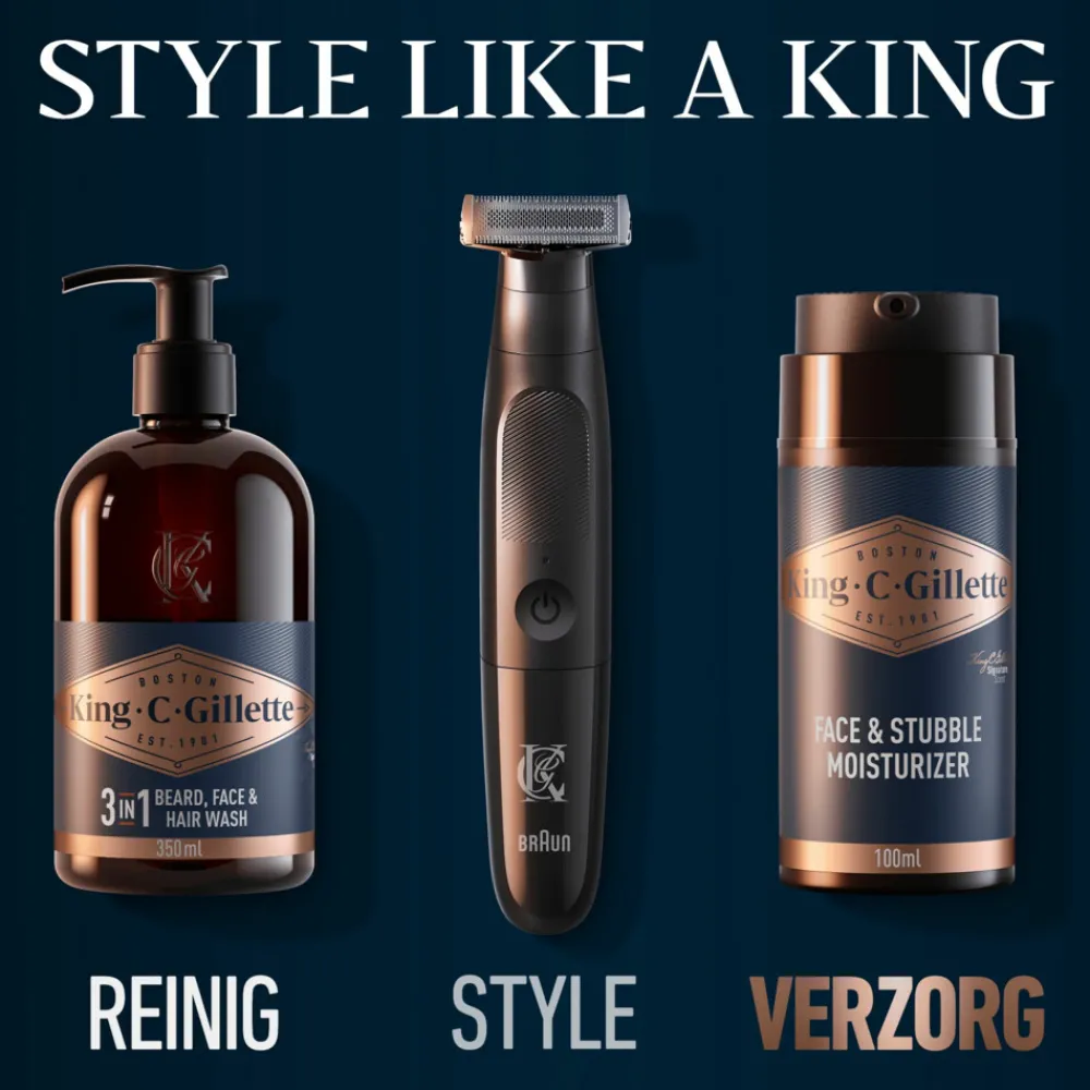 Scheren & Ontharen<King C. Gillette Hydraterende Gezicht en Stoppelbaard Crème 100 ml