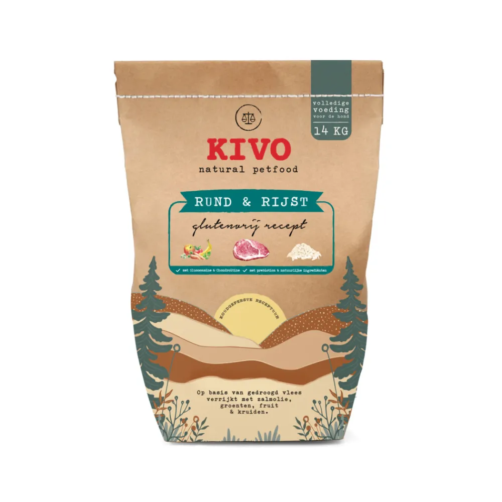 Rund & Rijst Glutenvrij 14 kg^Kivo