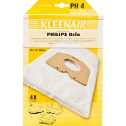 Stofzuigerzakken Philips Oslo Ph-4 4 stuks^Kleenair New