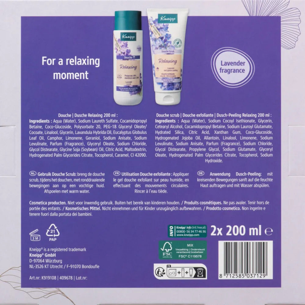 Geschenksets|Bad & Douche<Kneipp Geschenkset Relaxing Favourites 1 set