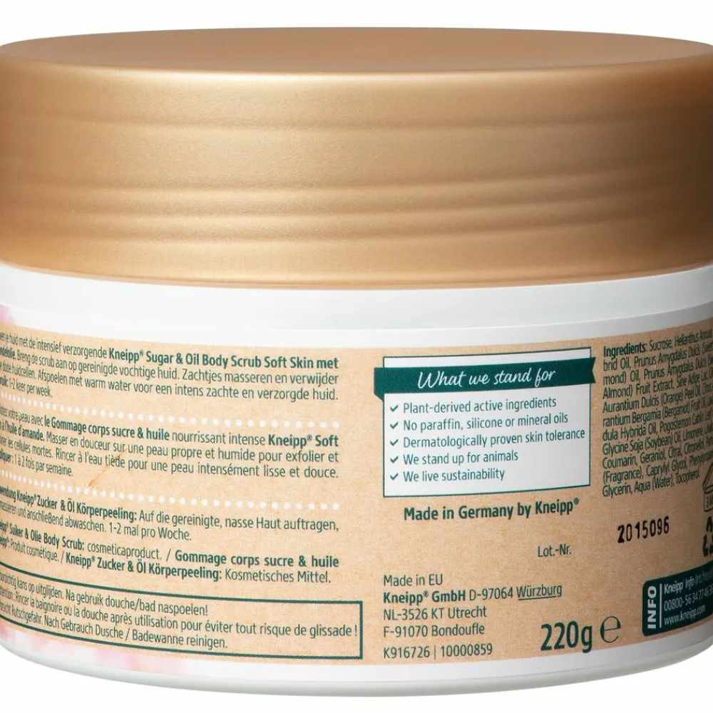 Bad & Douche<Kneipp Soft Skin Sugar Body Scrub Amandel 220 gr